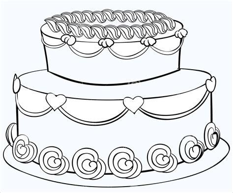 Descubrir Imagen Pastel De Cumplea Os Para Colorear Sin Velas