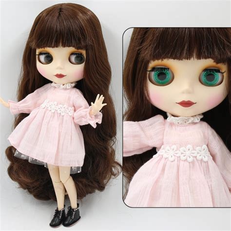 Premium Icy Neo Blythe Doll Joint Body Long Deep Purple Hair Free Ts