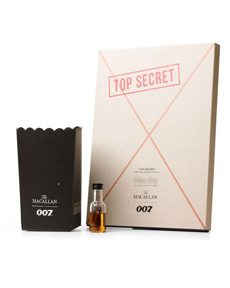 Macallan James Bond 60th Anniversary In Cinema 007 Popcorn Box Macall Mark Littler