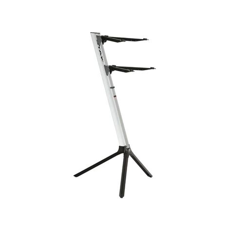 Stay Stands Slim Compact Keyboard Stand Two Tier Silver Gear Music