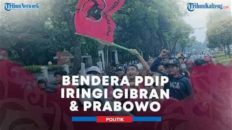 100 Simpatisan PDIP Iringi Prabowo Gibran Daftar KPU YouTube