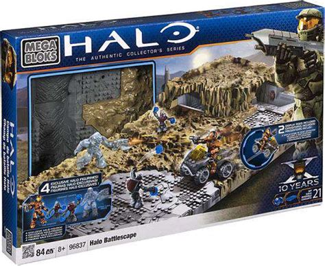 Mega Bloks Halo The Authentic Collectors Series Halo Battlescape Set 96837 Loose Toywiz