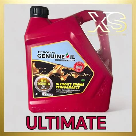 100 ORIGINAL Engine Oil Perodua Semi Synthetic SAE 5W 30 4L