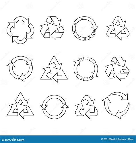 Recycle set vector stock vector. Illustration of medic - 269128648