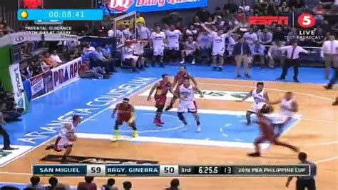 SAN MIGUEL VS BRGY GINEBRA JANUARY 28 2018 3Q Video Dailymotion