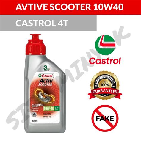 Original Castrol At Activ Scooter W Engine Oil Motorcycle