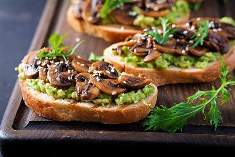 Receita De Bruschetta Abacate E Cogumelos Receitas Do Tio