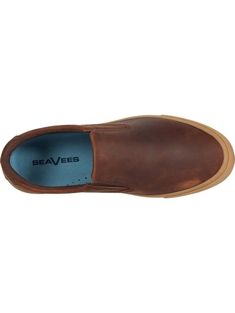 Vans classic slip on aged leather brown + FREE SHIPPING | Zappos.com