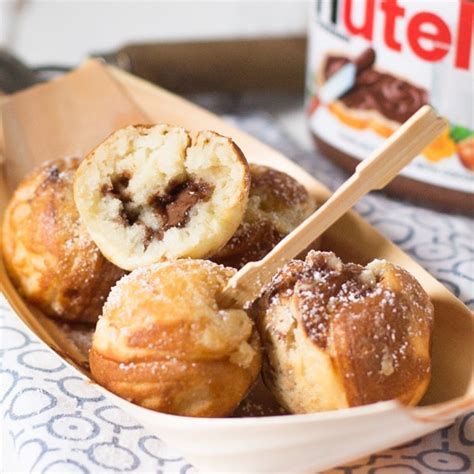 Dessert Takoyaki Nutella Filled Pancake Pops デザートたこ焼き Chopstick