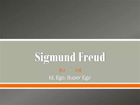 PPT - Sigmund Freud PowerPoint Presentation, free download - ID:2071667
