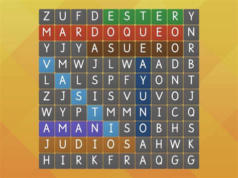 Sopa De Letras Ester Wordsearch