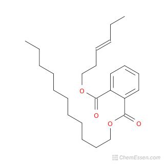 Phthalic Acid Trans Hex 3 Enyl Undecyl Ester Structure C25H38O4