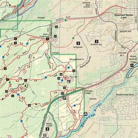 Bend Area Trail Map | Adventure Maps - Printable Map Of Bend Or ...