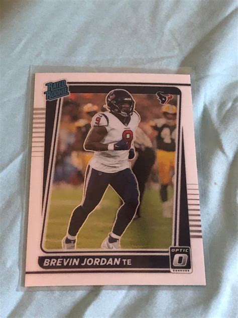 Panini Donruss Optic Football Rated Rookie Brevin Jordan Houston