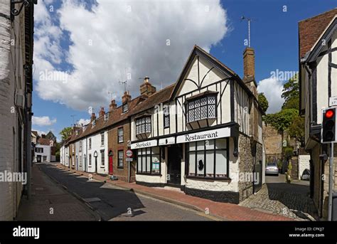 Kent Aylesford village High Street Stock Photo - Alamy