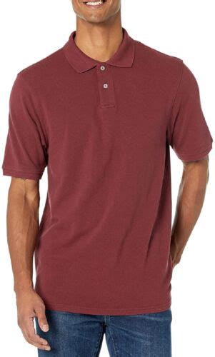 Amazon Essentials Mens Regular Fit Cotton Pique Polo Shirt Large