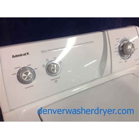 Admiral Washer Super Capacity Nice Denver Washer Dryer