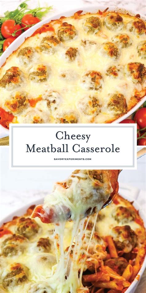 EASY Meatball Casserole Recipe (Only 4 Ingredients 55 Minutes!)