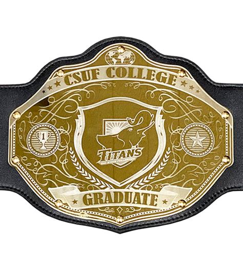 Graduation Championship Belt Custom Text Undisputed Belts