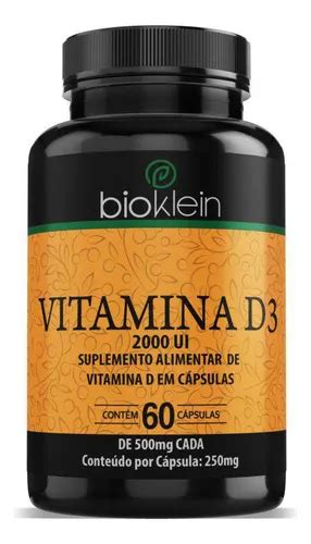 Vitamina D3 2000 Ui 60 Capsulas Bioklein MercadoLivre