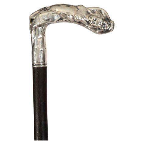 Antique Art Nouveau Reclining Nude Woman Walking Cane Stick Silver Handle 1890 At 1stdibs