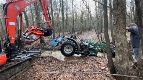 Tractor Sunk In A Creek Lets Recover It Youtube