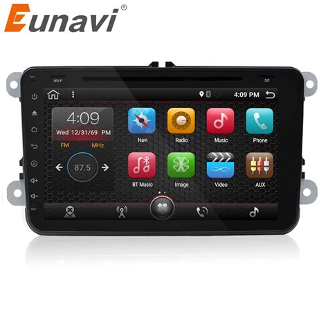 Eunavi 2 Din 8 Android 7 1 Car DVD Radio Player For VW JETTA GOLF MK5