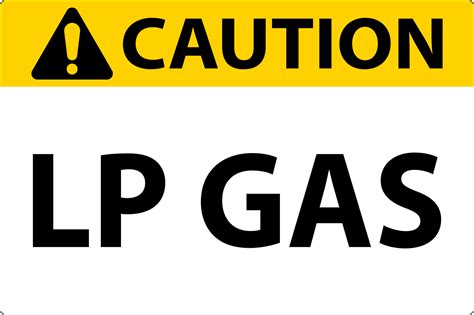 señal de precaución gas lp sobre fondo blanco 14213799 Vector en Vecteezy