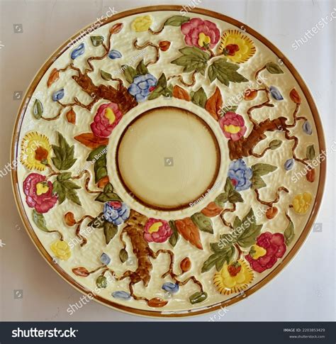 Antiques Collectibles Pottery Ironstone Scales Stock Photo 2203853429