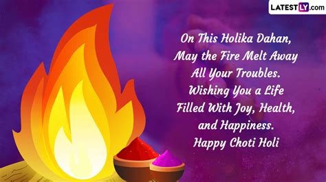 Holika Dahan 2024 Wishes And Choti Holi Greetings Whatsapp Messages