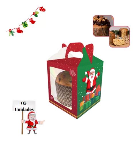 Embalagem Caixa De Panetone Chocotone 500g Natal 05 Un