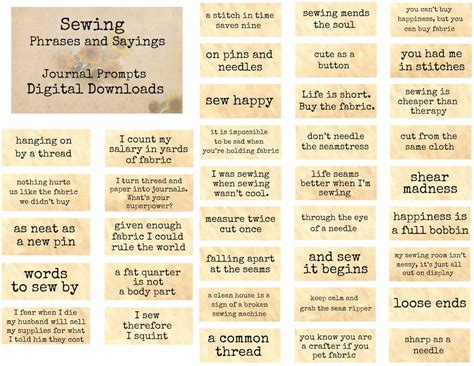 Daily Sewing Prompts