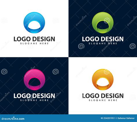 Circle Abstract Modern 3d Logo. Circle Abstract Modern 3d Logo Stock Vector - Illustration of ...