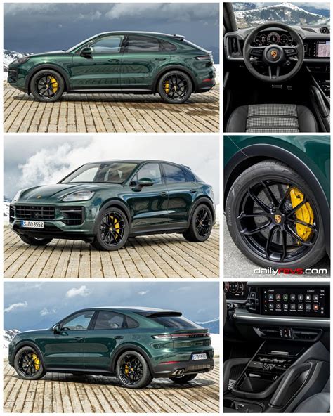 2024 porsche cayenne s coupe racing green stunning hd photos videos ...