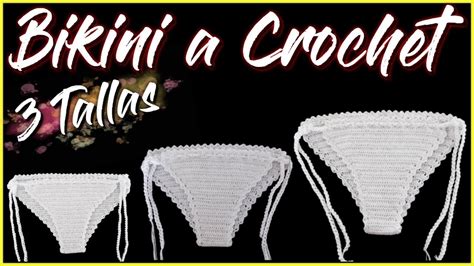 BIKINI A CROCHET TODAS LAS TALLAS FÁCIL Y RÁPIDO REF 02 YouTube