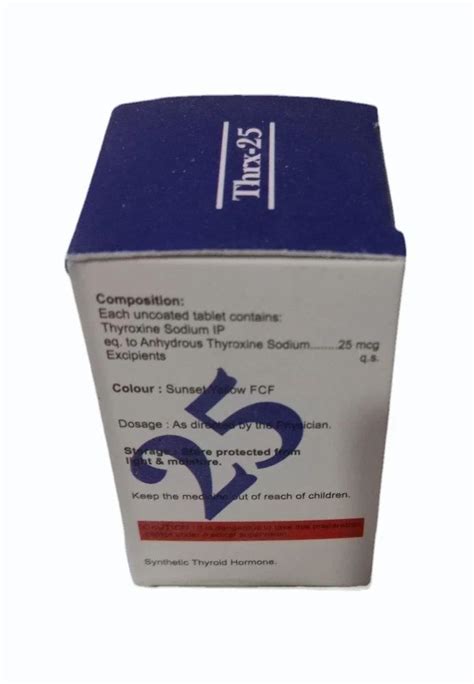 Mcg Thyroxine Sodium Tablets Ip At Rs Bottle New Delhi Id