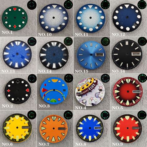 Nh Nh Piezas De Reloj Para Hombre Esfera Est Ril Luminosa De Mm