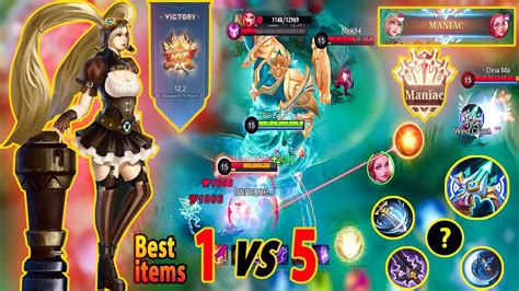 18 Kills Maniac Layla Maniac Layla Best Build 1 Vs 5 Items ~ Layla