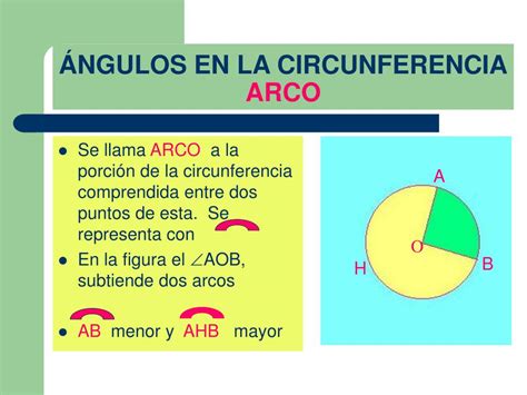 Ppt Ángulos En La Circunferencia Arco Powerpoint Presentation Free