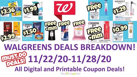 Walgreens Deals Breakdown 11 22 20 11 28 20 Updates In Comments All