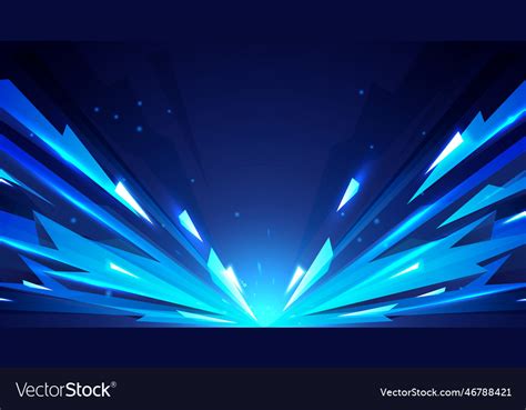 Abstract Striking Low Poly Ice Background Vector Image