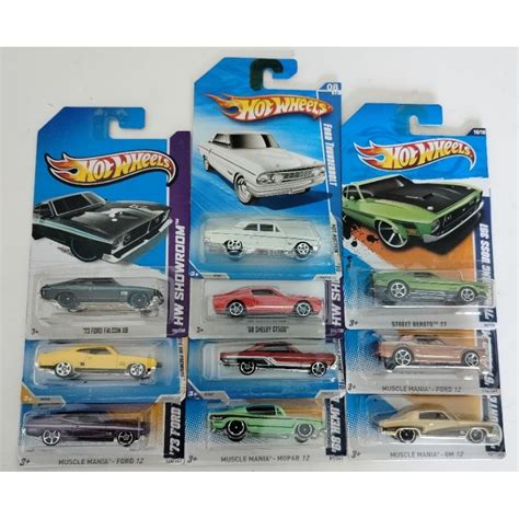 Hot Wheels 73 Ford Falcon X8 Mustang Coupe Thunderbolt Fairlane GT 70 Monte Carlo Shopee Malaysia
