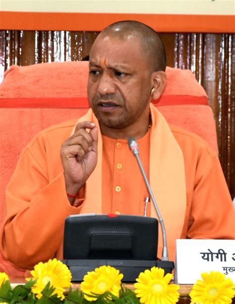 Uttar Pradesh Cm Yogi Adityanath Addresses A Press Conference