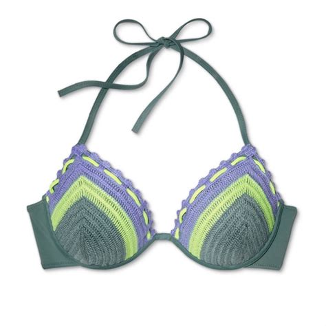 Shade Shore Swim Nwt Shade Shore Crochet Bikini Top Sage Poshmark