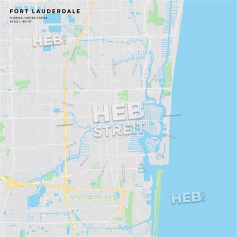 Street Map Of Fort Lauderdale Florida Printable Maps