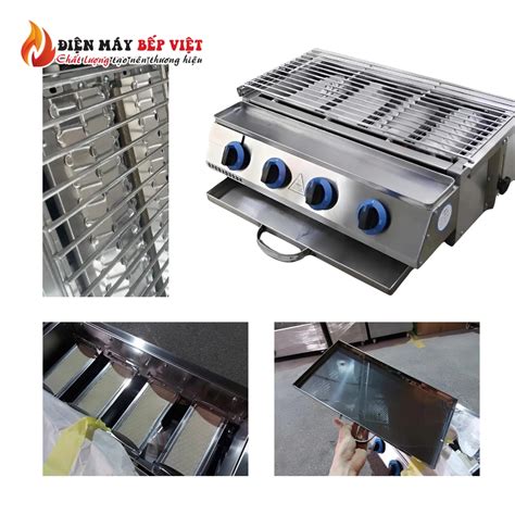 Lò Nướng Gas 4 Họng Nhỏ