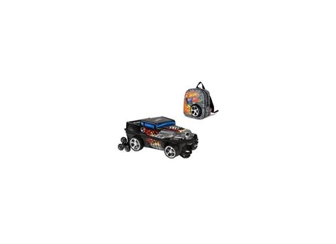 Mochila Escolar Hot Wheels Bone Shaker De Rodinhas Lancheira Maxtoy Em Promo O No Buscap