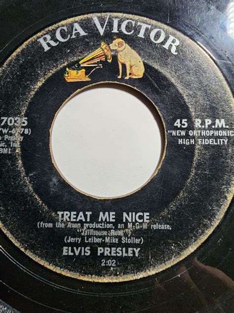 Elvis Presley Jailhouse Rock Treat Me Nice Vinyl Good F Ebay