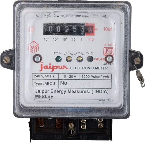 Tulsi Traders Single Phase Meter 2 Wire Electrical Energy Kwh Meter White Isi Mark White