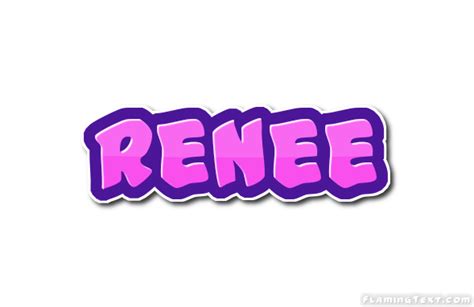 Renee Logo Free Name Design Tool From Flaming Text